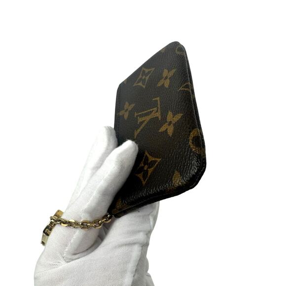 Louis Vuitton LV Monogram Key Coin Cles Zip Pouch Keychain - Picture 6 of 11